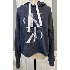Calvin Klein Jeans Cropped Logo Hoodie – Women’s Small – NWOT